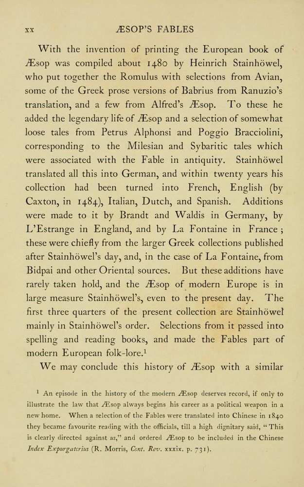 Scan 0026 of The fables of Æsop, selected, told anew and their history traced