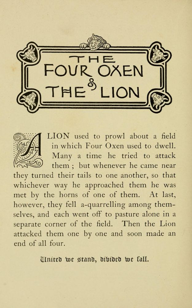 Scan 0154 of The fables of Æsop, selected, told anew and their history traced