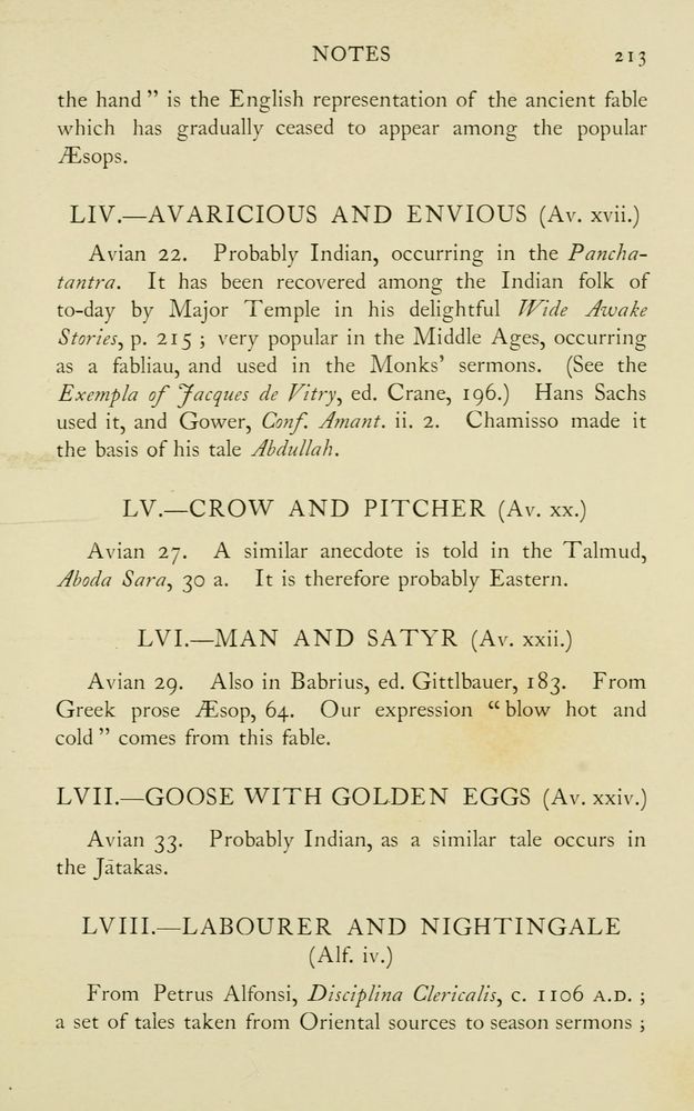 Scan 0245 of The fables of Æsop, selected, told anew and their history traced