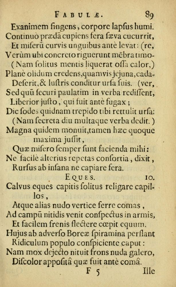 Scan 0093 of Fabulæ Æsopi Graecè & Latinè, nunc denuo selectæ