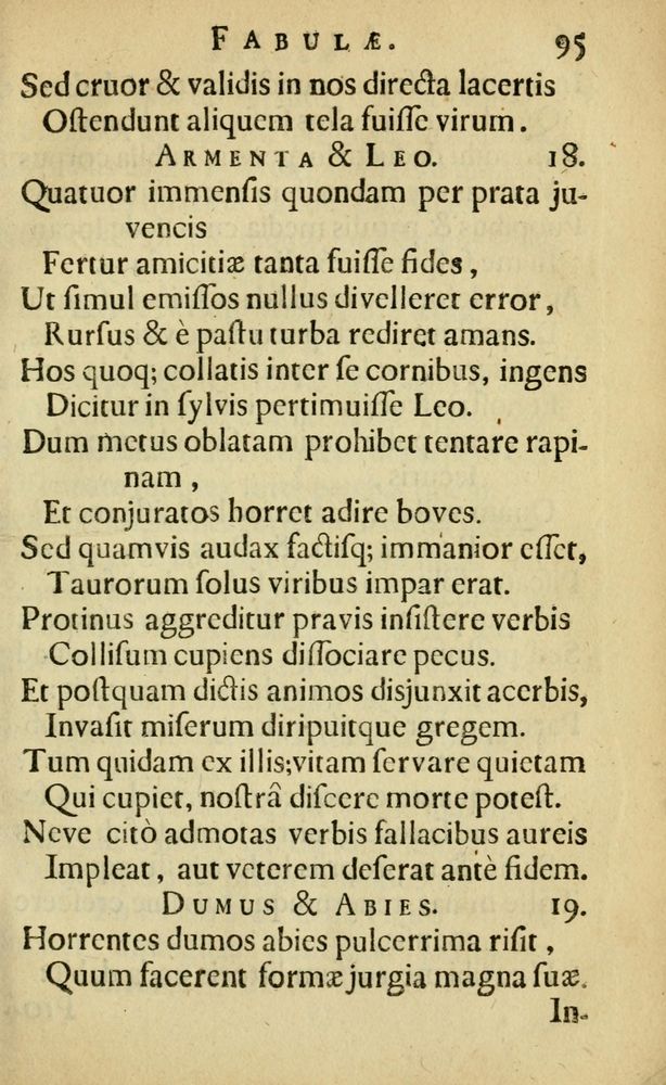 Scan 0099 of Fabulæ Æsopi Graecè & Latinè, nunc denuo selectæ