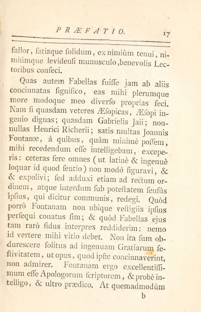 Scan 0025 of Fabulae Aesopiae curis posterioribus omnes fere, emendatae