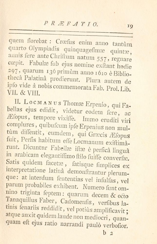Scan 0027 of Fabulae Aesopiae curis posterioribus omnes fere, emendatae