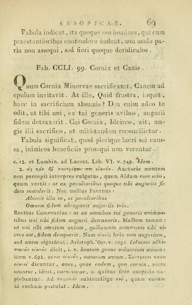 Scan 0439 of Fabvlae aesopicae qvales ante Planvdem ferebantvr ex vetvsto cod