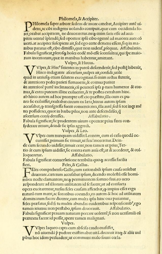 Scan 0056 of Habentur hoc uolumine hæc, uidelicet. Vita, & Fabellæ Aesopi cum interpretatione latina