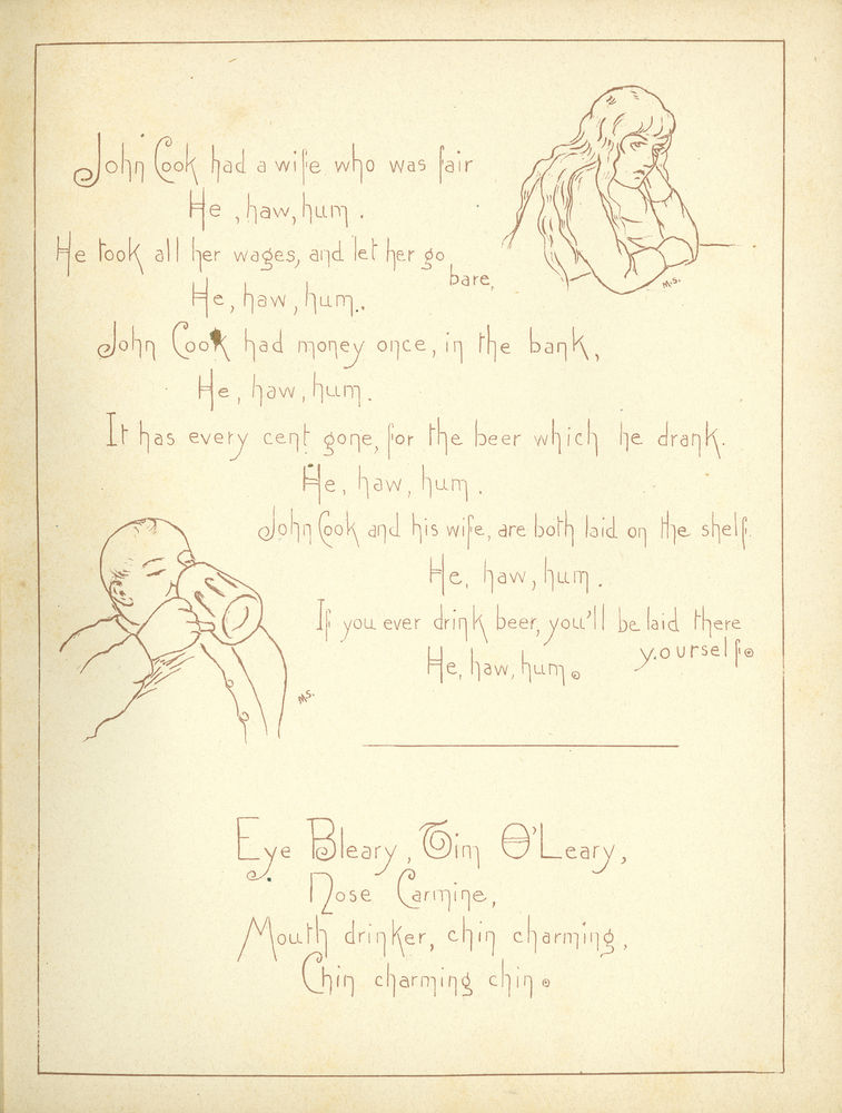 Scan 0009 of Melodies of the W.C.T.U. Mother Goose