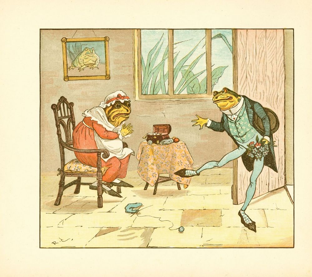 Scan 0004 of Frog he would a-wooing go
