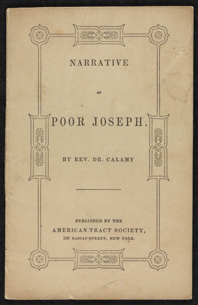 Scan 0001 of Narrative of poor Joseph