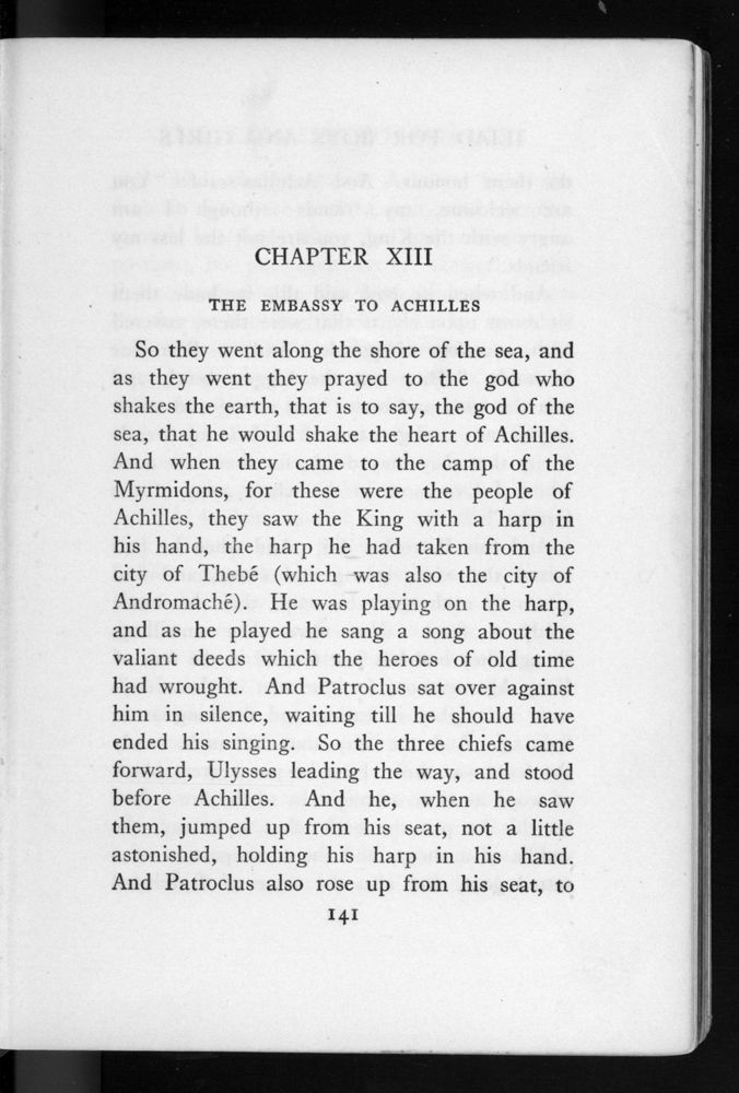 Scan 0151 of The Iliad for boys and girls