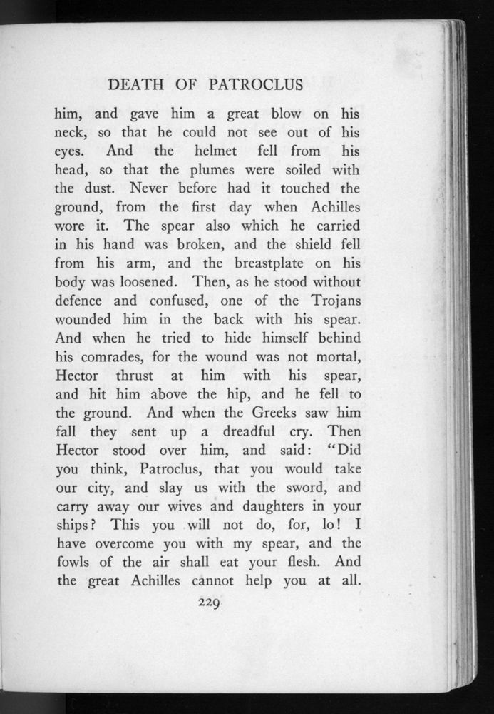 Scan 0247 of The Iliad for boys and girls