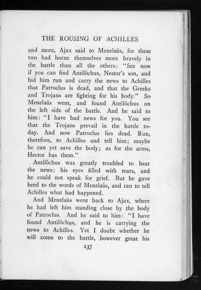 Scan 0257 of The Iliad for boys and girls