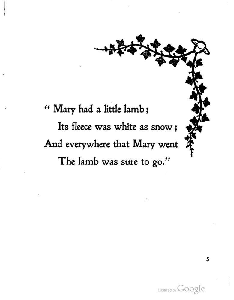 Scan 0009 of Mary had a little lamb