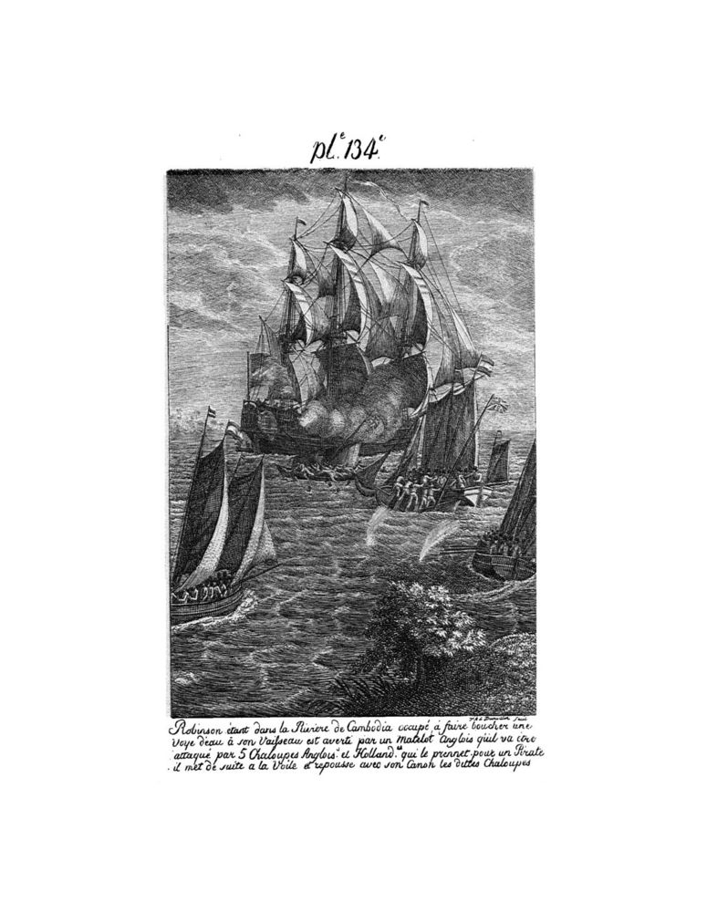 Scan 0273 of Collection de cent-cinquante gravures représentant et formant une suite non interrompue des voyages et aventures surprenantes de Robinson Crusoé
