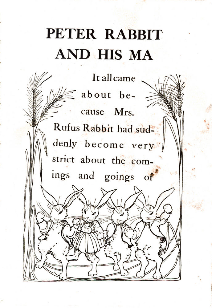 Scan 0008 of Peter Rabbit and his Ma