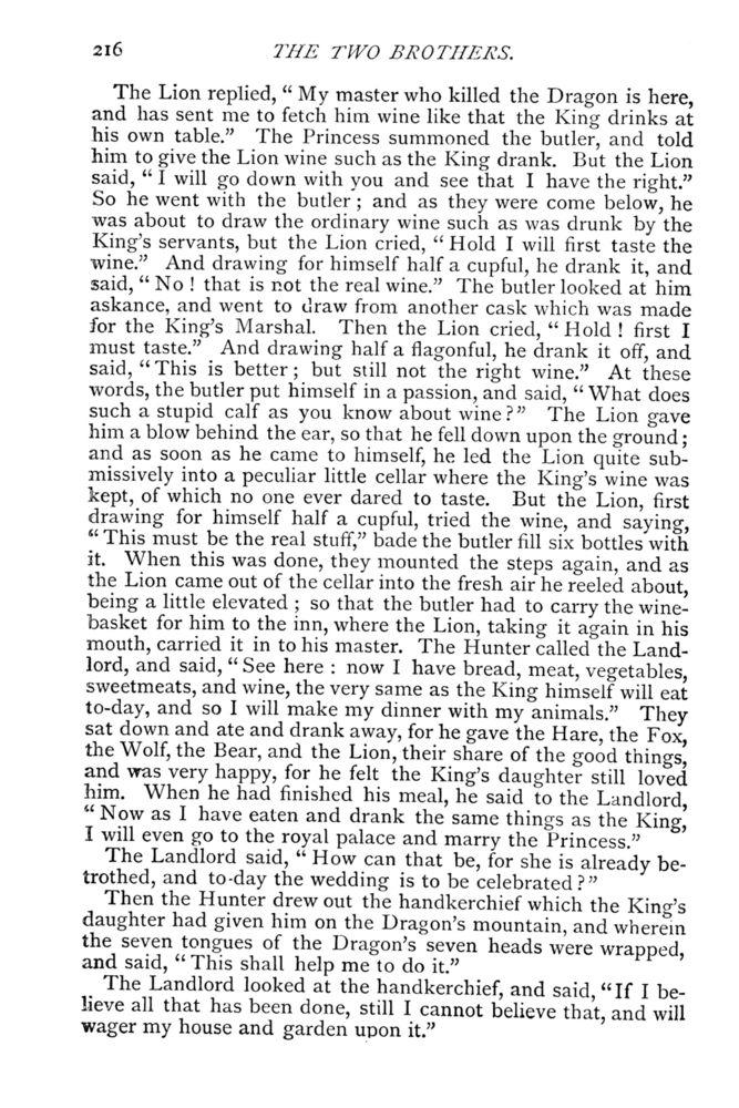 Scan 0222 of Household stories collected by the brothers Grimm