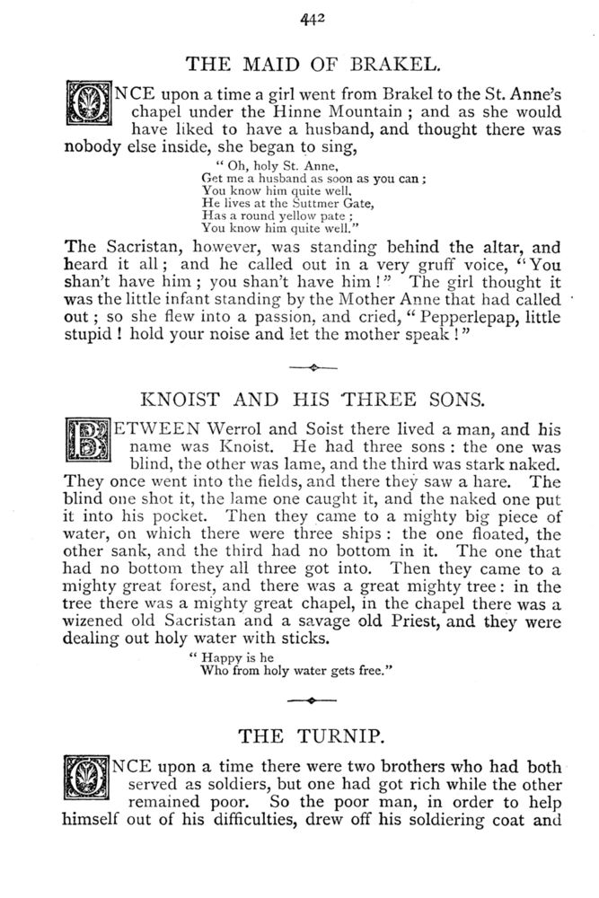 Scan 0449 of Household stories collected by the brothers Grimm