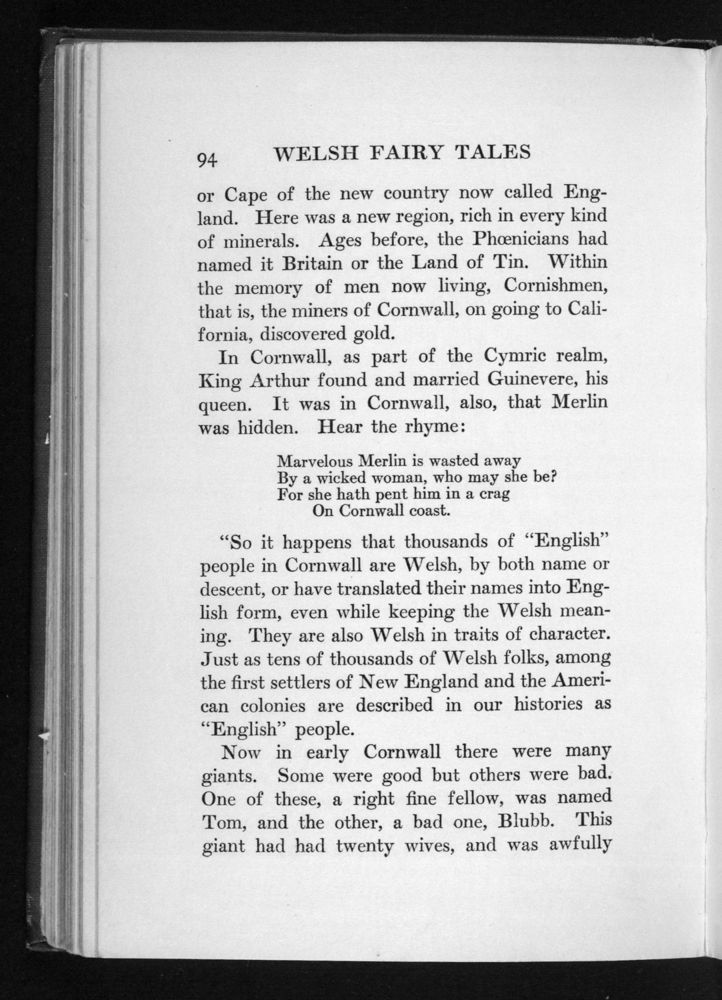 Scan 0110 of Welsh fairy tales