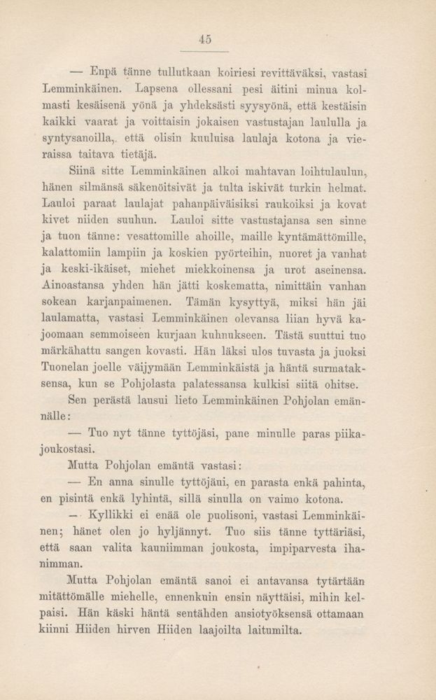 Scan 0049 of Kalevala kerrottuna nuorisolle