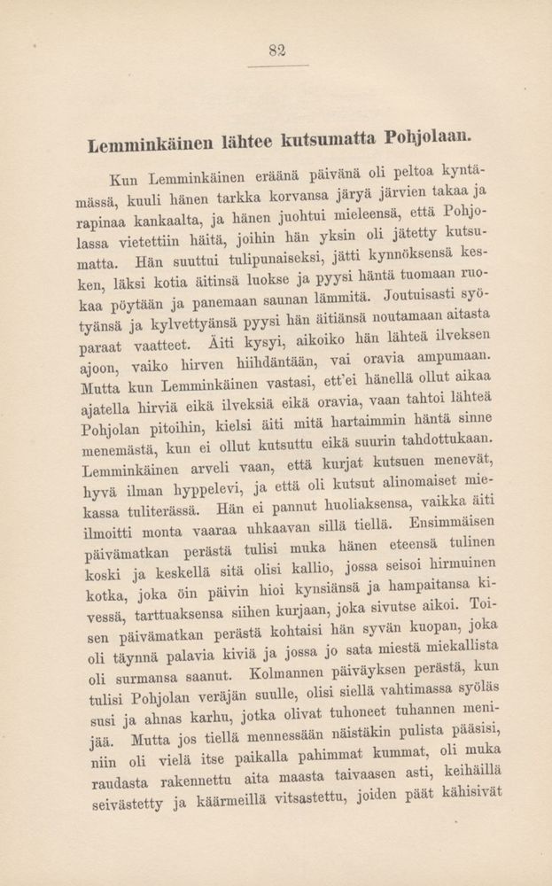 Scan 0087 of Kalevala kerrottuna nuorisolle