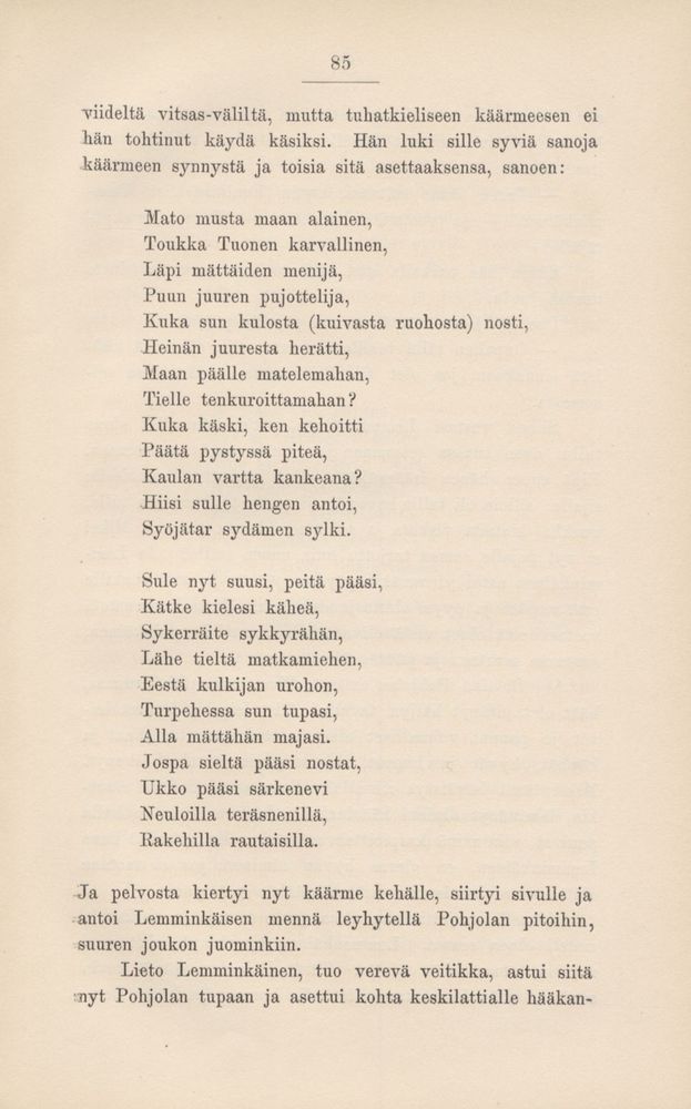 Scan 0090 of Kalevala kerrottuna nuorisolle