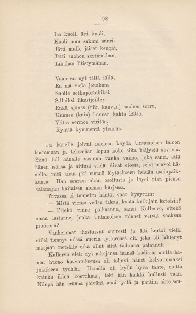Scan 0104 of Kalevala kerrottuna nuorisolle