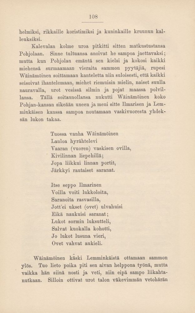 Scan 0115 of Kalevala kerrottuna nuorisolle