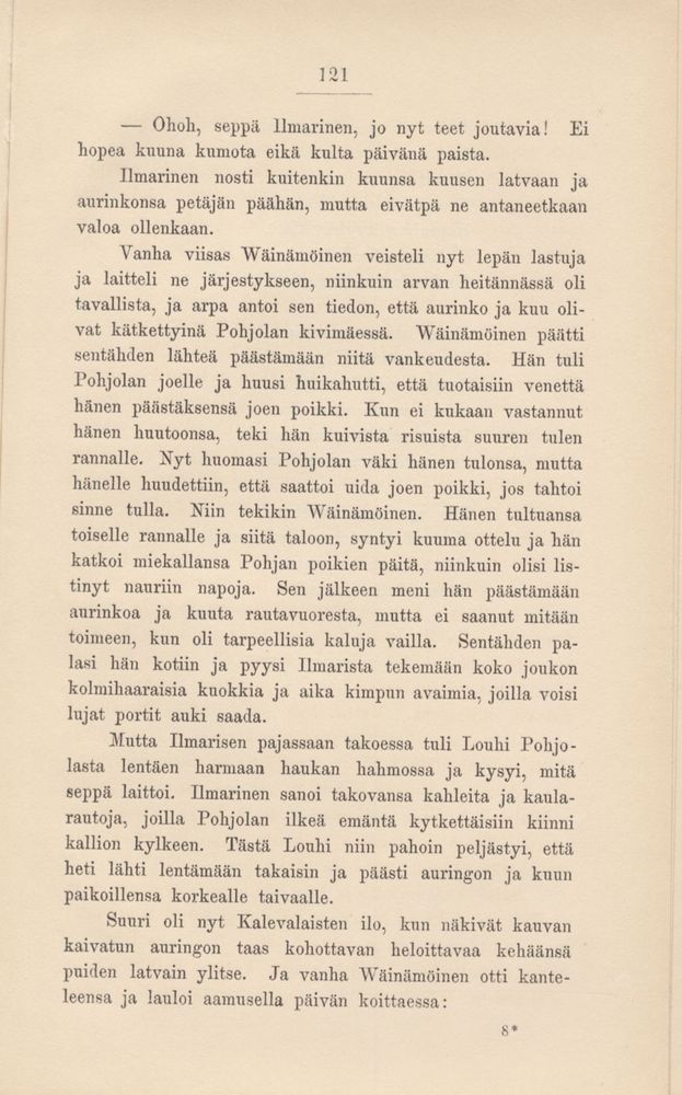 Scan 0128 of Kalevala kerrottuna nuorisolle