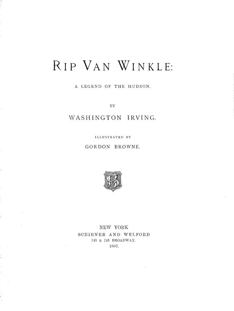 Scan 0007 of Rip Van Winkle