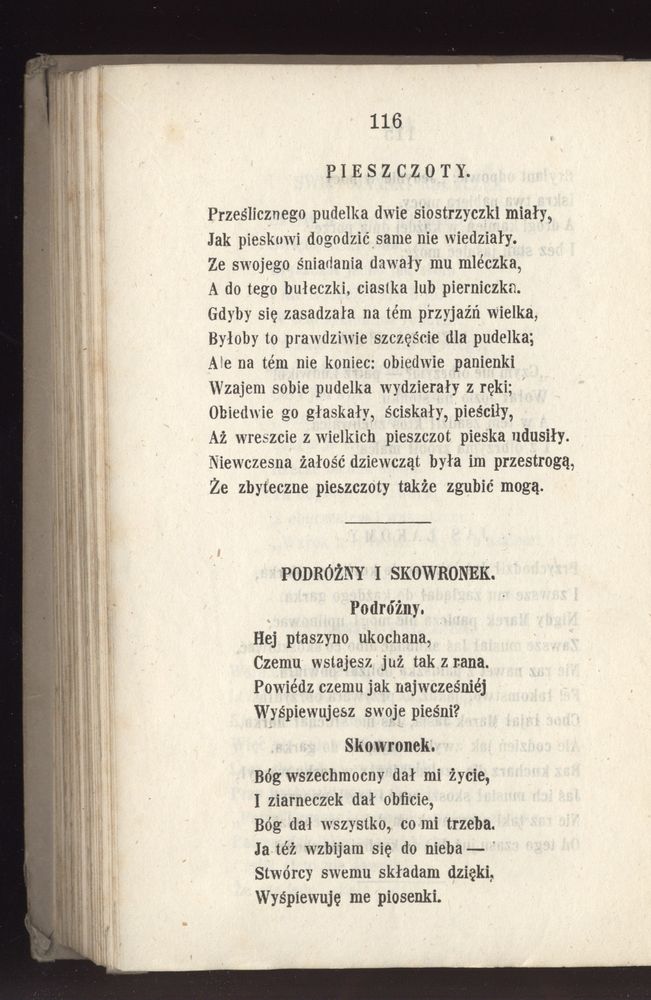 Scan 0188 of Towarzysz pilnych dzieci, czyli Początki czytania i innych wiadomości sposobem łatwym i do pojęcia młodocianego wieku zastosowanym 