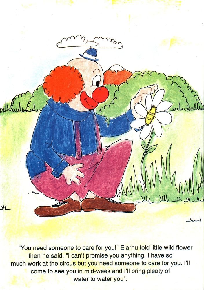 Scan 0008 of Little wild flower and Elarhu the clown