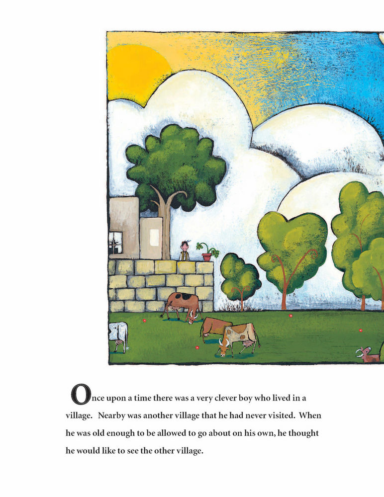 Scan 0004 of The clever boy and the terrible, dangerous animal = El muchachito listo y el terrible y peligrose animal