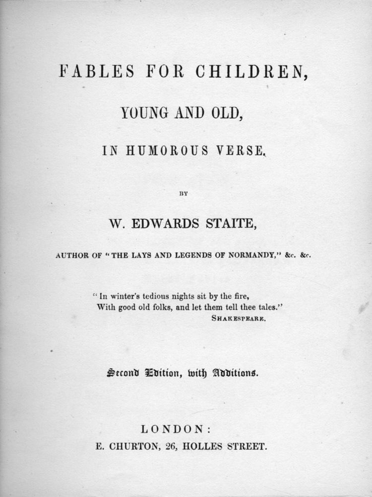 Scan 0009 of Fables for children young and old in humorous verse