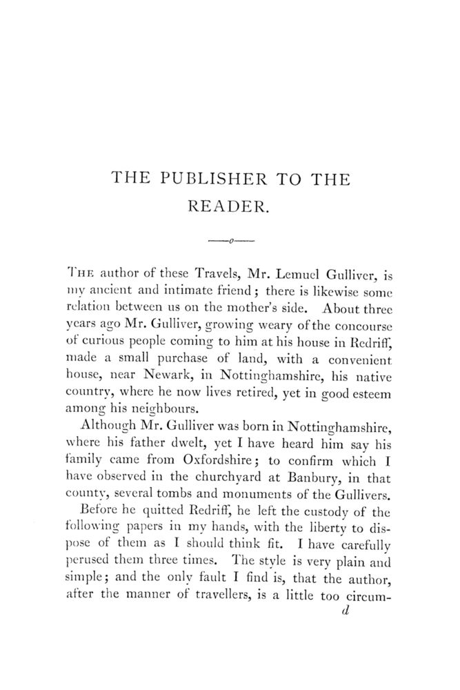 Scan 0039 of Travels into several remote nations of the world by Lemuel Gulliver, first a surgeon and then a captain of several ships, in four parts ..