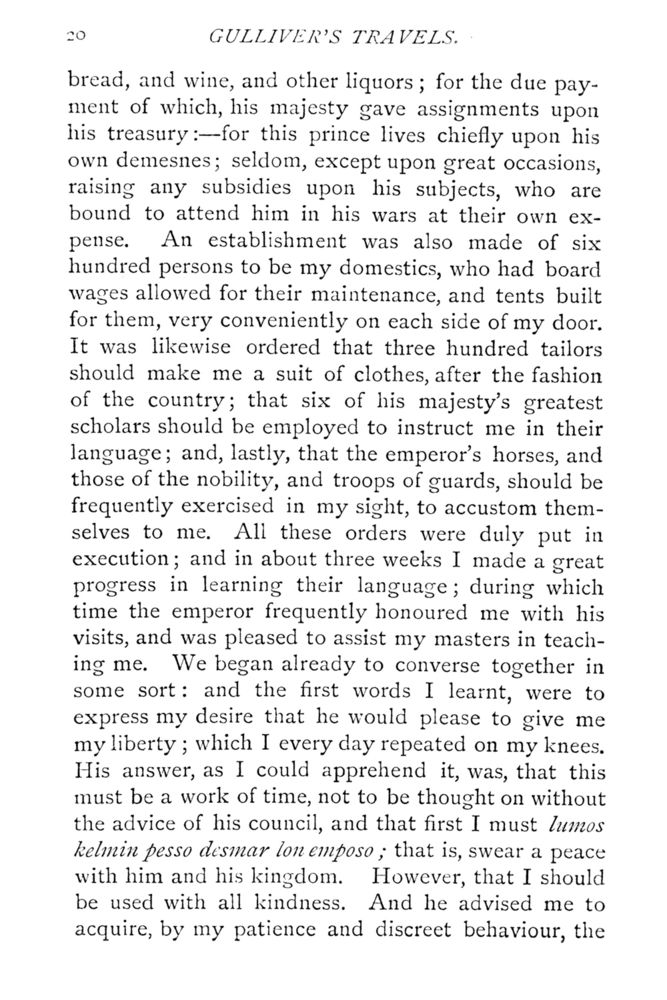 Scan 0066 of Travels into several remote nations of the world by Lemuel Gulliver, first a surgeon and then a captain of several ships, in four parts ..