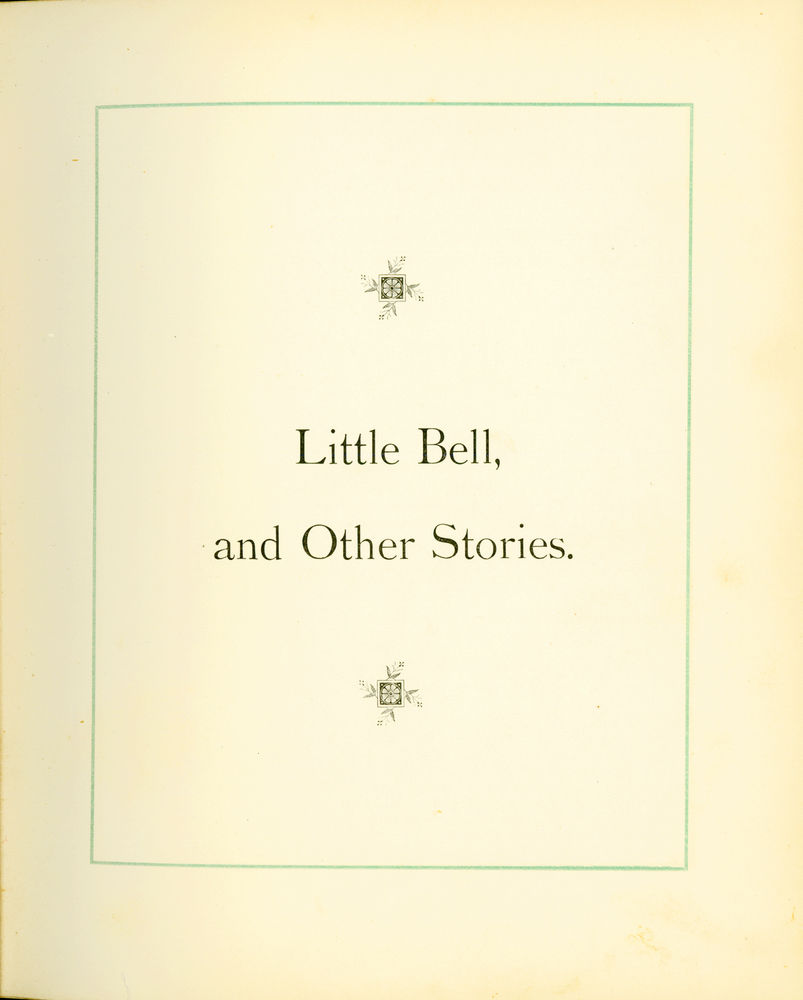 Scan 0009 of Little Bell and other stories for boys and girls